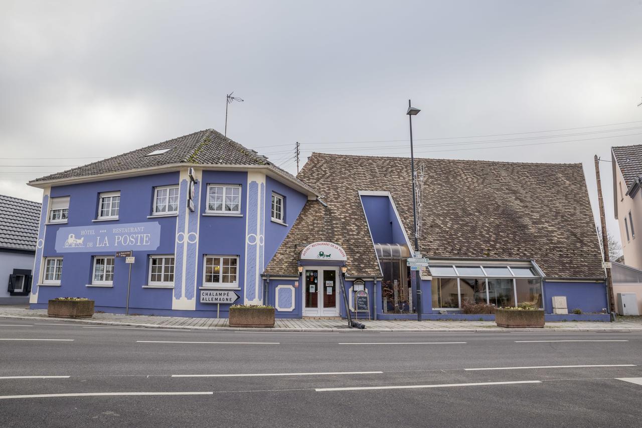 Hotel Restaurant De La Poste Mulhouse Ottmarsheim Bantzenheim Exterior foto