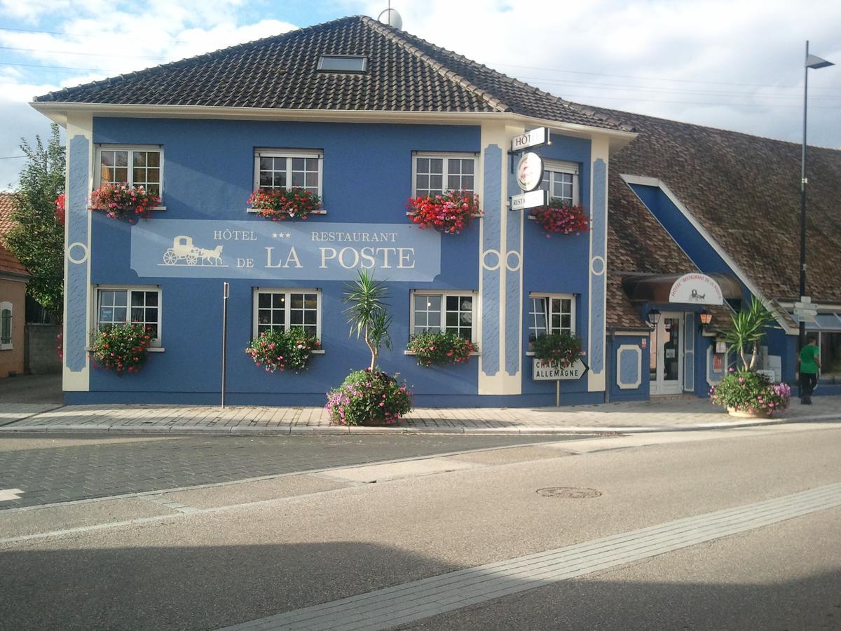 Hotel Restaurant De La Poste Mulhouse Ottmarsheim Bantzenheim Exterior foto